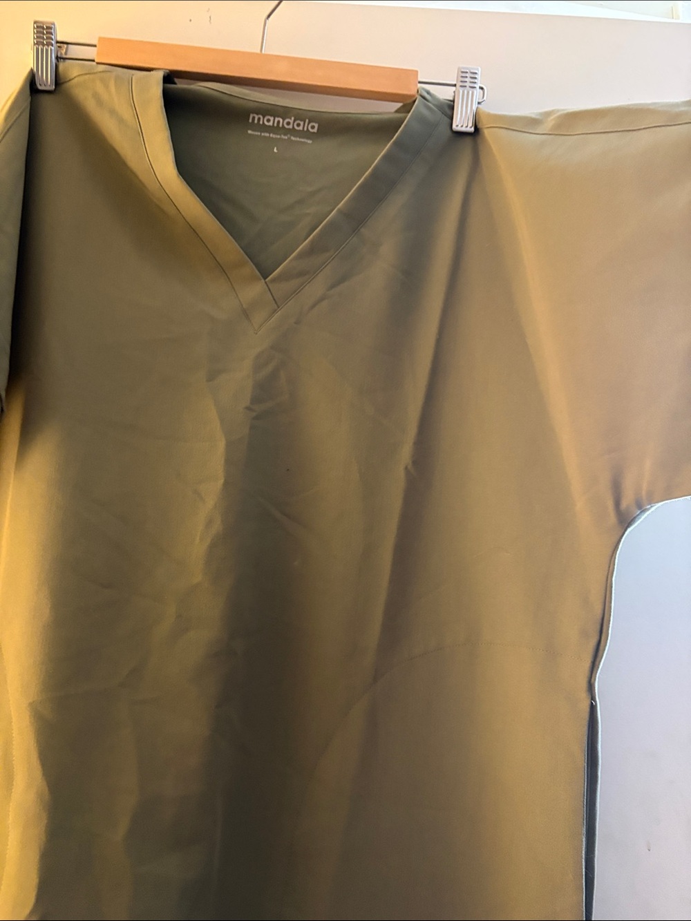 Mandala Olive V-Neck Men’s Shirt